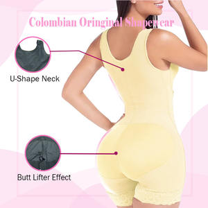 Fagas Colombianas Post Opération Fermeture Éclair Latérale Body Shapewear Haute Compression Stage 2 Faha Tummy Control Body Shaper - Product Image 5