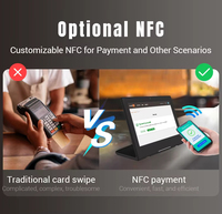 Tableta POS en forma de L, pantalla Lcd de 8 y 10 pulgadas, máquina de publicidad, dispositivo de comentarios del cliente, tableta POE NFC Android, señalización Digital para PC