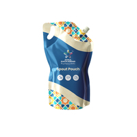 Pochettes souples PE recyclables robustes OEM avec bec verseur, emballage plastique personnalisé pour Vodka, Bière, Soda, Jus, Boissons, Crème capillaire, Lotion