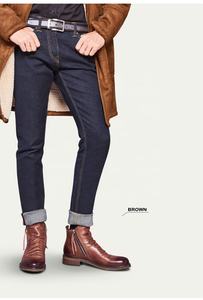 <span class=keywords><strong>รองเท้า</strong></span>บูทแฟชั่นสำหรับผู้ใหญ่, ใหม่ฤดูใบไม้ร่วงฤดูหนาวบูท<span class=keywords><strong>สั้น</strong></span>มีซิปข้างสไตล์<span class=keywords><strong>คาวบอย</strong></span>ผู้ชาย<span class=keywords><strong>รองเท้า</strong></span>ลำลองรุ่น Han คลาสสิก - Product Image 6