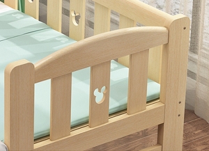 <span class=keywords><strong>Letto</strong></span> per bambini in legno massello con Guardrail economica singola culla per bambini Splicing <span class=keywords><strong>letto</strong></span> grande - Product Image 3