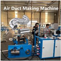 Machine automatique de fabrication de conduits flexibles en aluminium pour la ventilation et l'évacuation des systèmes CVC