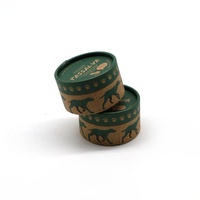 Usine en gros biodégradable personnalisé artisanat cosmétique savon emballage corps poudre conteneur carton rond papier Tube boîte