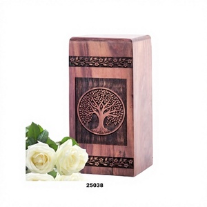 Top Best Selling <b>Tree</b> of Life Large Wooden Urns for Cremation and Burial Ashes With Free Velvet <b>Bag</b> - Product Image 1