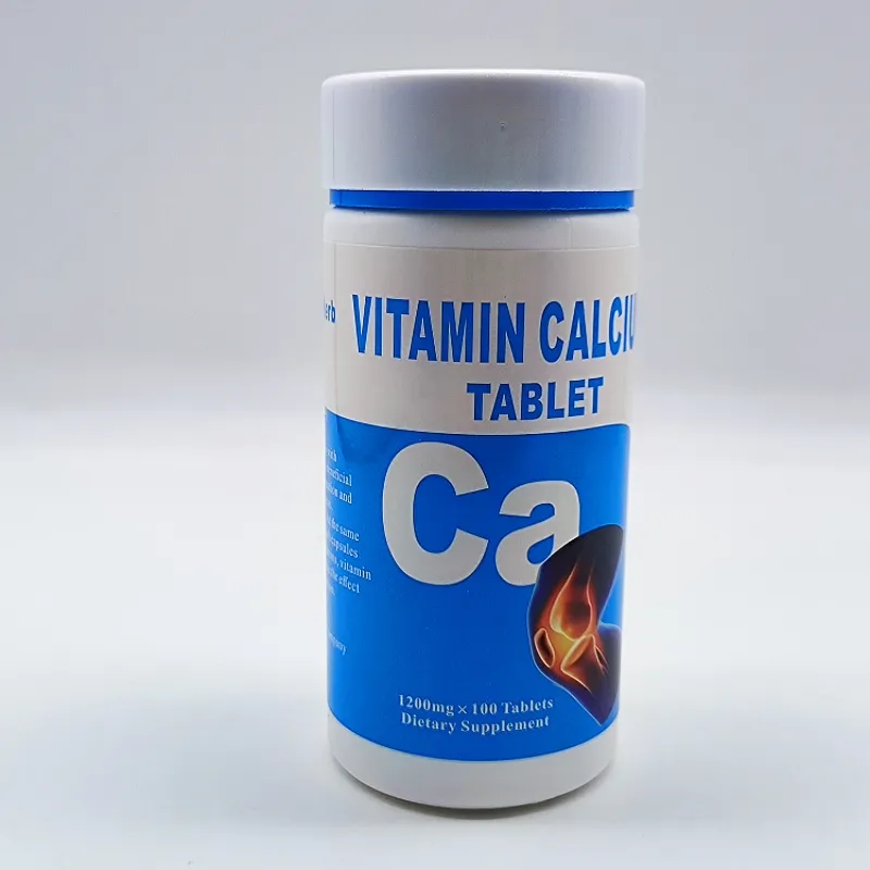 Kemik geliştirmek için toptan OEM özel etiket Vitamin kalsiyum tablet