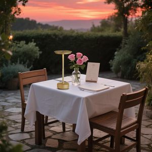 Premium Quality Bedroom Bar Outdoor Aluminium Alloy Touch Swith <b>Rechargeable</b> Flying Saucer Led <b>Table</b> <b>Lamp</b> - Product Image 2