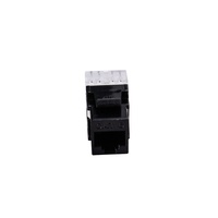 Prise Keystone RJ45 Cat6 UTP sans outil à 180 degrés avec gestion des câbles pour plaque murale et panneau de brassage