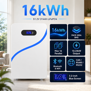 Batería de Almacenamiento de Energía Doméstica de 16 kWh, 51.2V 48V 280Ah 314Ah LiFePO4, Más de 8000 Ciclos, Batería Solar con Monitoreo Inteligente por Aplicación y BMS Inteligente - Product Image 3