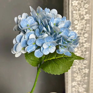 Flor de Hortensia Artificial de Alta Calidad con Tallo Grande y 72 <span class=keywords><strong>Pétalos</strong></span>, Tacto Realista de Látex, para Decoración de Mesa en Fiestas, Hoteles y Bodas - Product Image 4