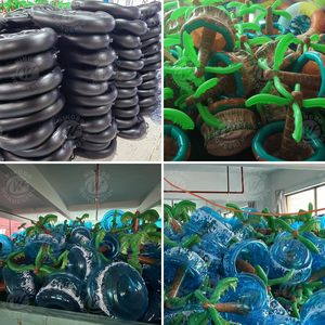 Portavasos Inflable Portátil con Forma de Palmera de Coco, Enfriador de Bebidas Flotante para Piscina con Función de Flotación - Product Image 4