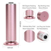 Râpe électrique pour pieds en alliage d'aluminium, deux vitesses, rechargeable par USB, avec papier de verre, pour pédicure, élimination des callosités et des cors