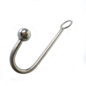 Gancho Anal <span class=keywords><strong>de</strong></span> Acero Inoxidable <span class=keywords><strong>de</strong></span> Alta Calidad con Orificio para Bolas, Tapón Anal Metálico, Juguetes Sexuales Anales, Productos para Adultos, Juguetes Sexuales - Product Image 1