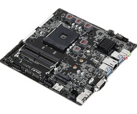 Motherboard ASRock AM4 A320 Kelas Atas A320TM-ITX Intel R5 5500 DDR4 SATA M.2 PCIe 3.0 Dual untuk Mendukung Win11 Desktop Mini PC