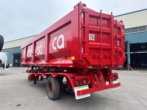 Semi-remorque à benne arrière de 50 tonnes, 4 essieux, avec suspension pneumatique, à vendre - Product Image 2
