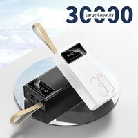 M-Queen Power Bank portable personnalisé en alliage d'aluminium haute capacité 30000mAh/40000mAh/50000mAh avec affichage LED et charge rapide ultra-rapide