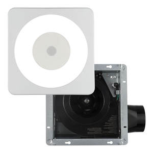 12 इंच 110cfm उच्च cfm बाथरूम निकास पंखे ब्लूटूथ स्पीकर 120v, आर्द्रता सेंसर और उत्तर अमेरिका के लिए टाइमर - Product Image 3