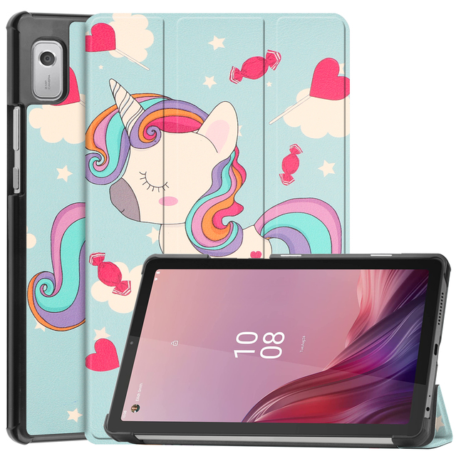 Smart Case for Lenovo Tab M9 Case 9 Inch 2023 Slim Stand Hard Back Shell Protective Smart Cover Case