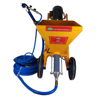 Machine de plâtrage de mortier de ciment électrique robuste S6 380V pompe à gypse murale pour composant de noyau de moteur de revêtement ignifuge épais