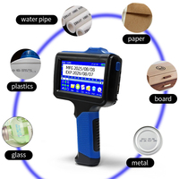 Impresora de Inyección de Tinta Portátil Manual con Pantalla Táctil de 12.7 mm, Impresora de Inyección de Tinta para Codificación de Fechas de Caducidad, Mini Impresoras de Bolsillo de Secado Rápido