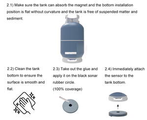 <span class=keywords><strong>Bluetooth</strong></span> ứng dụng di động Battery Powered không dây cảm biến mức khí cho LPG Tank gas chỉ số mức độ - Product Image 5