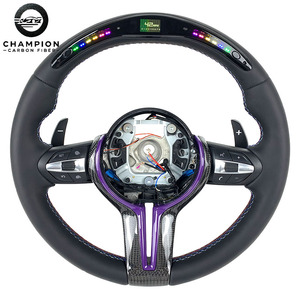 Para BMW M2 M3 M4 F20 F22 F87 F80 F30 F31 F32 F10 F11 M deporte cuero fibra de carbono volante pantalla LED 2020 2021 2022 2023 - Product Image 2