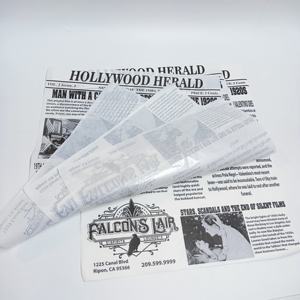 SP998 Nouveauté en promotion : Papier d'emballage alimentaire anti-graisse pour panier de charcuterie, idéal pour les burgers et sandwichs - Product Image 2