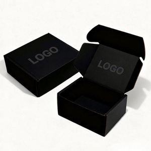 High Quality Custom Logo Matte Black Corrugated Aircraft Airplane <b>Box</b> with Matt Lamination Embossing Waterproof Magnetic Closure - Product Image 2