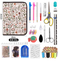 Kit de boîte à couture de voyage professionnel mini portable pour hôtel, kit de fils à aiguilles pour couture, kit de couture, sac de boîte d'hôtel