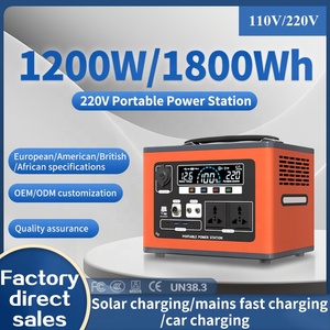 Paquete de Baterías de Iones de Litio LiFePO4 de Emergencia de 1200W 1500W 2000W, Estación Portátil <span class=keywords><strong>para</strong></span> Exteriores, Compatible con Panel Solar, Computadora Portátil - Product Image 5