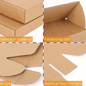 Sinh thái thân thiện tùy chỉnh hộp với logo bao bì carton quần áo kraft giấy các tông bưu phẩm vận chuyển hộp - Product Image 4