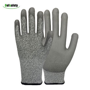 Guantes de trabajo de seguridad con logotipo personalizado, resistentes a cortes abrasivos, nivel 5, recubiertos de PU, guantes de PPE para construcción de hormigón - Product Image 2