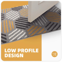 Tapis de porte extérieur antidérapant géométrique, lavable en machine, attrape-saleté, pour pattes boueuses
