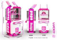 Mesin Game Crane Multi-warna Laris Manis, Konsol Permainan Pusat Perbelanjaan, Mainan Koin, Awet, Kualitas Inggris, Pilihan Terbaik