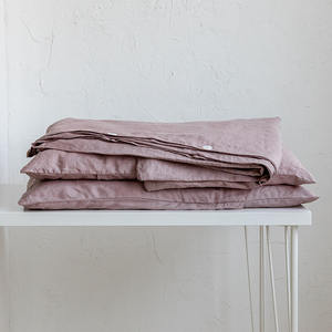 Fournisseurs de linge de lit, ensemble de draps en lin pur <span class=keywords><strong>belge</strong></span> lavable, taille Queen et King, 4 pièces - Product Image 4