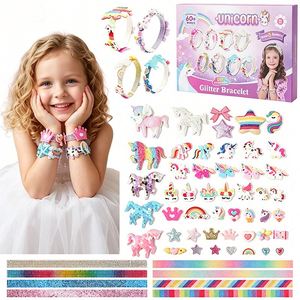 Make Your Own Hair Kit Kids Fashion Headbands Clips Stars Hearts <b>Gems</b> Stickers Creative <b>Craft</b> Gift Box Supplier - Product Image 1