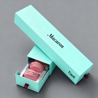 Scatole per Macaron con Stampa Digitale, Confezioni Colorate per Dessert e Biscotti con Finestra e Vassoio in Plastica