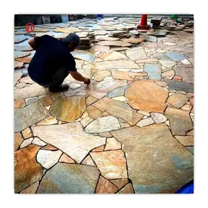 Natural Slate Random Flagstone Crazy Paving Tiles