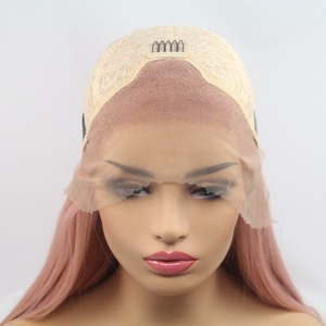 Perruques synthétiques sans colle à dentelle frontale, haute qualité, raie au milieu, résistantes à la chaleur, pour femmes, vente en gros pour usage quotidien et fêtes - Product Image 4
