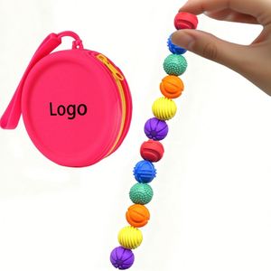 Pelota de Silicona Magnética para Aliviar el Estrés, Pelota Sensorial con Superficie Texturizada y Función Magnética, Adecuada para el TDAH - Product Image 1