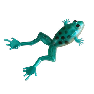 3D ojos realista Rana atraer cabeza de serpiente de Señuelos de Pesca de plástico suave de silicona Rana atraer asturias - Product Image 5