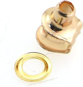 Caishun PCS X X Inch Crochets, œillets et anneaux en laiton pour lacets, attaches pour articles en cuir, rivets décoratifs DIY, pièces pour sacs, adaptés pour Ha - Product Image 5