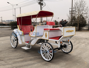 Fabricant professionnel de chariots à chevaux électriques, chariot royal à chevaux, chariot de tourisme, chariot de mariage romantique à chevaux, 4 roues - Product Image 4