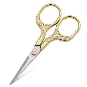 Ciseaux à broder pour manucure fantaisie, faits à la main, en acier inoxydable, à pointe incurvée et tranchante, pour la coupe des cuticules et des fils, fournitures - Product Image 2