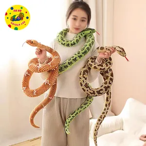 Best Selling Soft Plush Snake Toy Stuffed Serpent Toy Customizable Logo