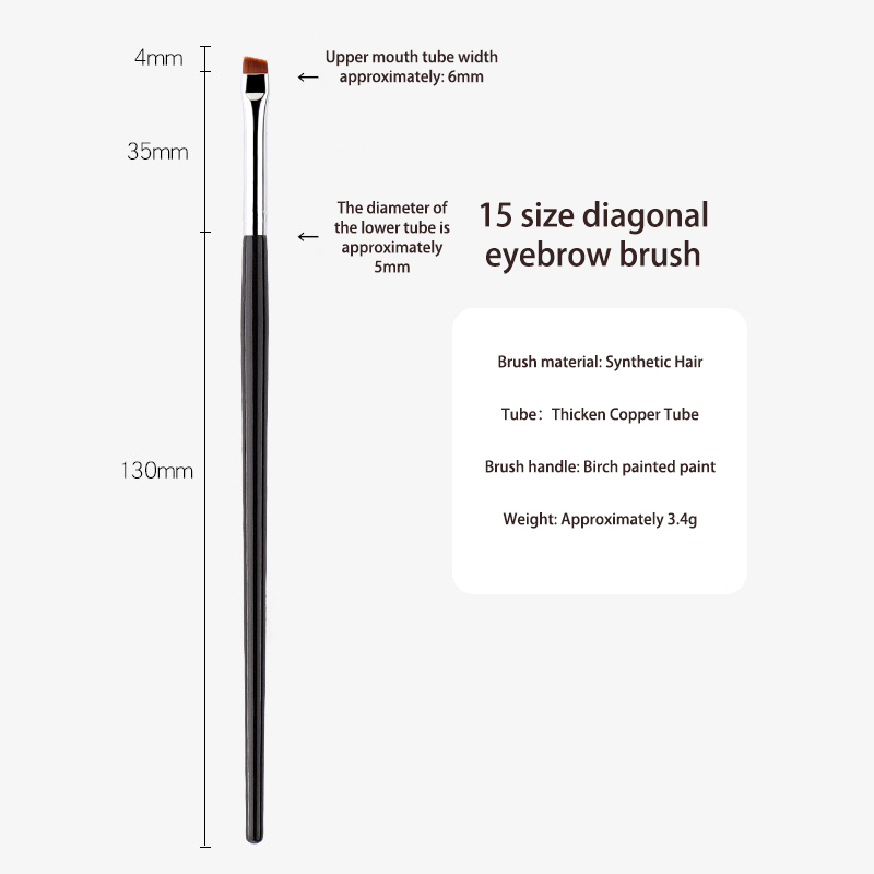 15 Big Diagonal Eyebrow Brush
