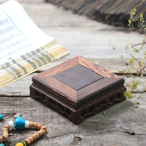 Chicken Wing Wood Square Teapot Stand Heat Insulating Base For Kung Fu <b>Tea</b> <b>Set</b> Afternoon <b>Tea</b> Use Dehua Origin - Product Image 1
