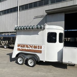 Remolque de comida personalizado naranja Remolque de comida de conveniencia Burger Coffee Ice Cream Street Snack Truck - Product Image 1