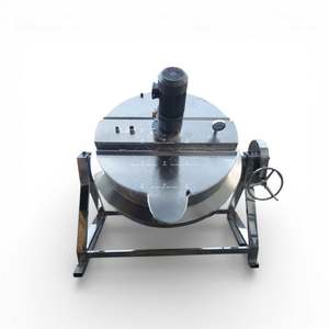 Petite chaudière industrielle alimentée au gaz liquéfié (GPL) et au gaz double, à conductivité vapeur, à bain-marie à huile chaude, avec agitateur - Product Image 6