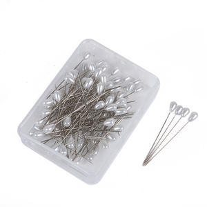 หมุดหัวกลมคริสตัล100ชิ้น/กล่องสำหรับงานแต่งงานหมุดฮิญาบรูปทรงเพชรตกแต่งดอกไม้หมุดช่อดอกไม้ - Product Image 5