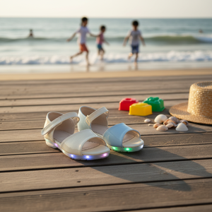 Sandales LED de style coréen OZKIZ pour filles de 2 à 7 ans, chaussures de mode pour enfants en gros pour l'été - Product Image 3